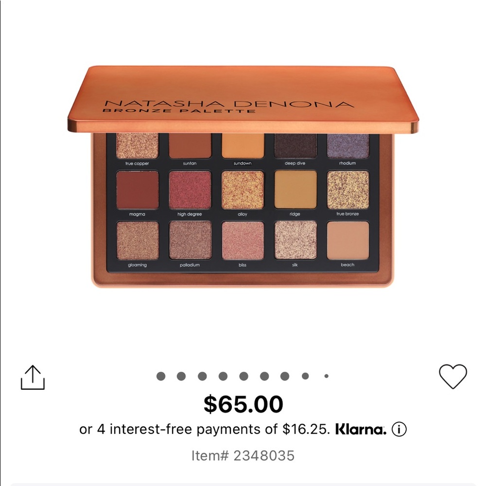 Natasha Denona Bronze Palette USED